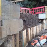 Removal of reinforced concrete wall